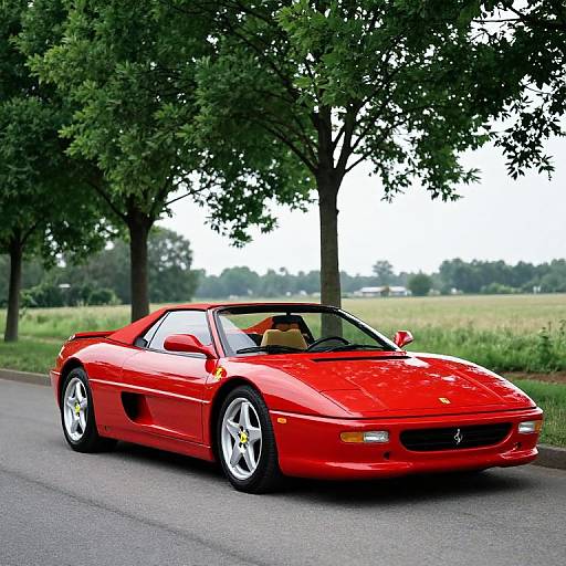 Red Ferrari F355 Spider Convertible Scene