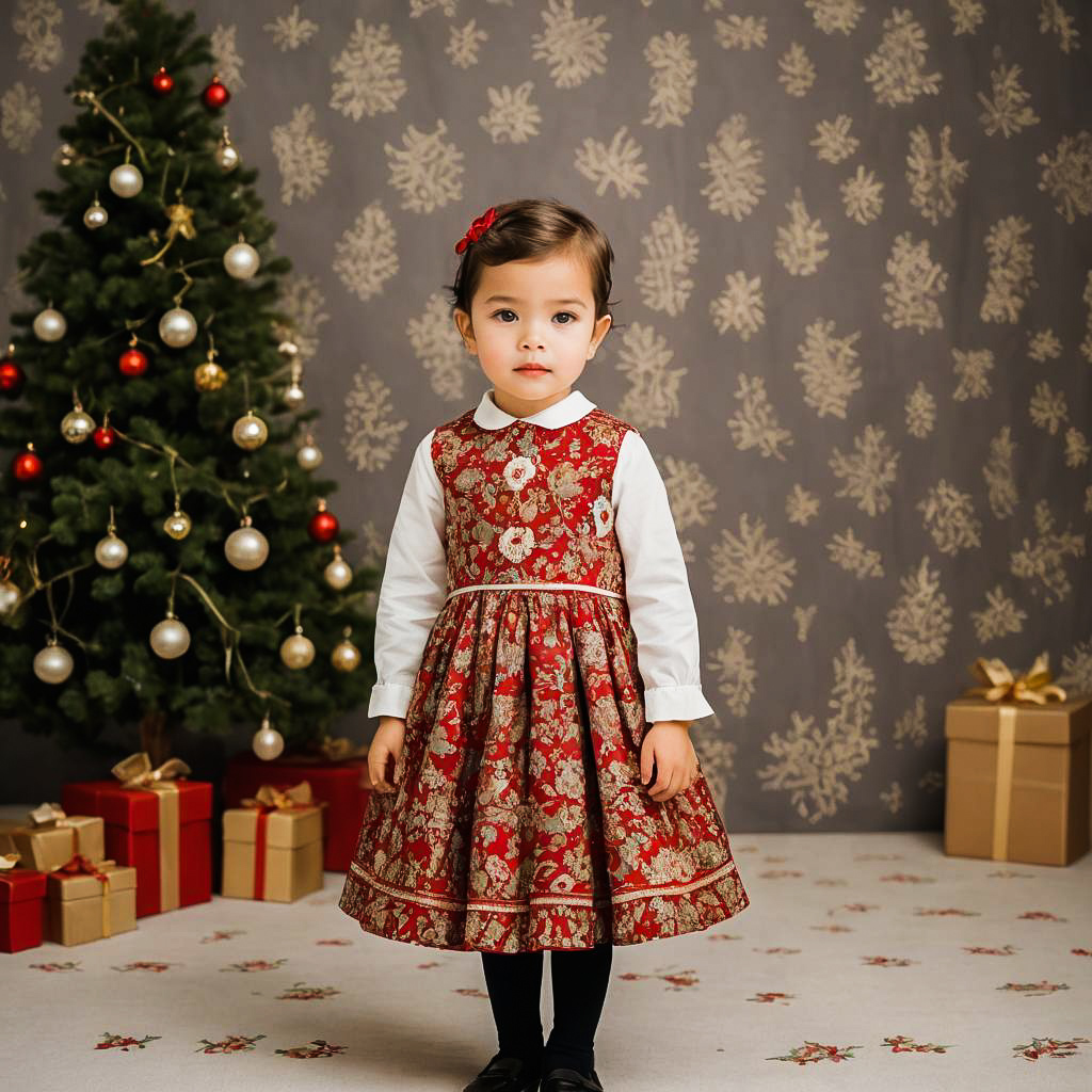 Elegant Christmas Photo Shoot for Young Girl