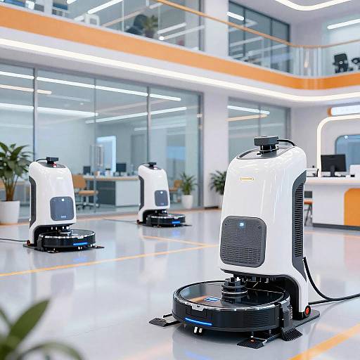 Futuristic Robotic Cleaning Concept Art