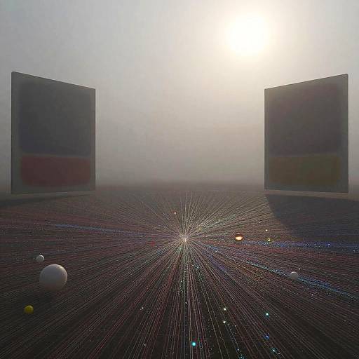 Quantum Realm Inspired Panoramic Art