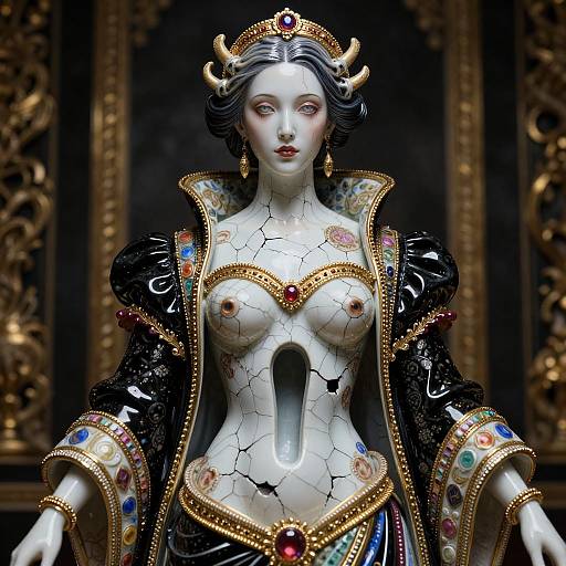 Hypermaximalist Porcelain Woman Portal