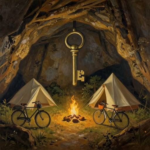 Scène de camping style Lascaux