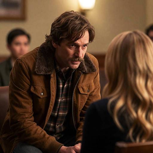 Intimate Conversation in a Cozy Setting