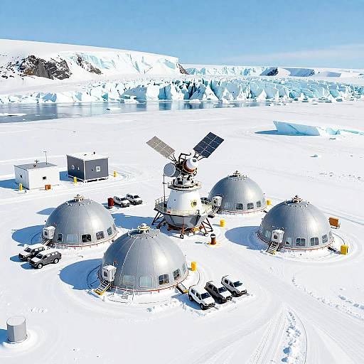 Vector Overhead Arctic Research Station