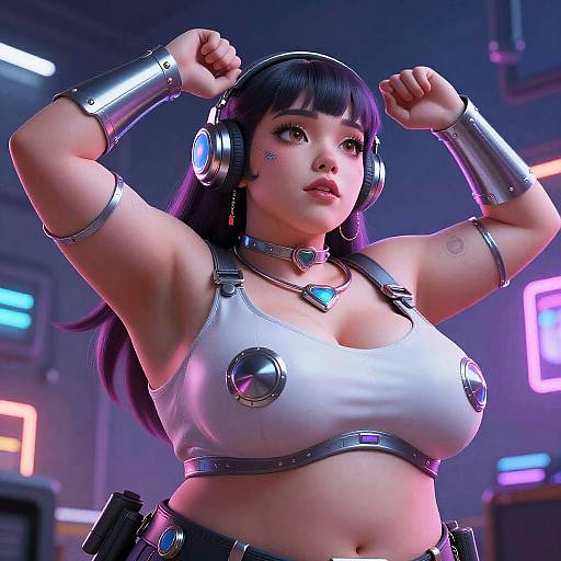 Futuristic Cyberpunk Character Design