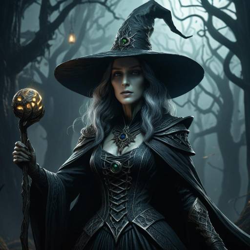 Gothic Witch in Lovecraftian Style Gothic Witch in Lovecraftian Style