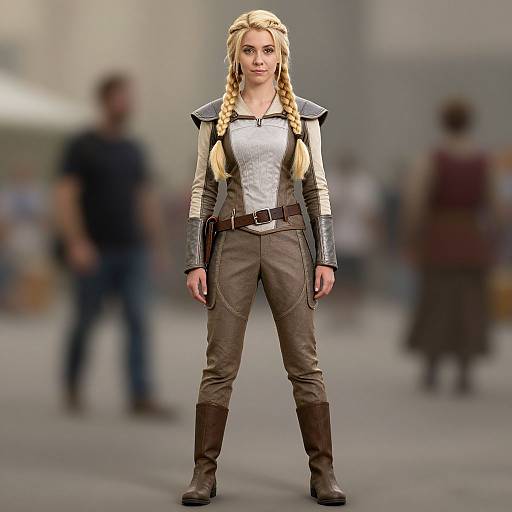 Blonde Girl in Gondor Costume