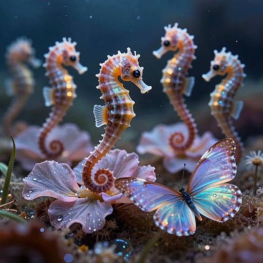 Mystical Underwater Cave at Dawn