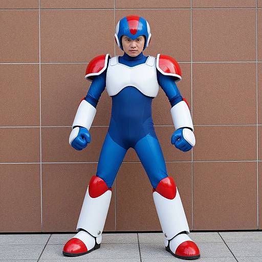 Realistic Mega Man X Cosplay Pose