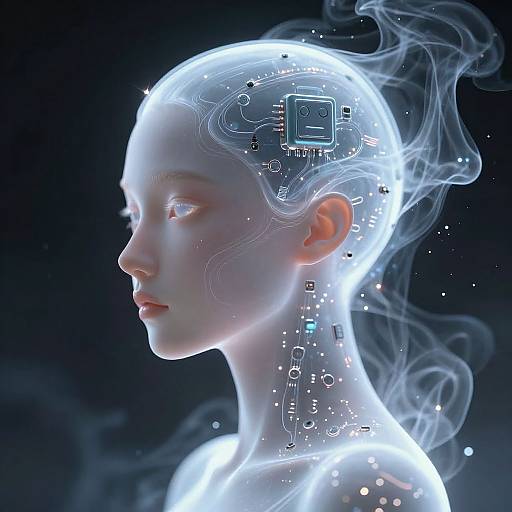 Ethereal AI Humanoid Profile Picture