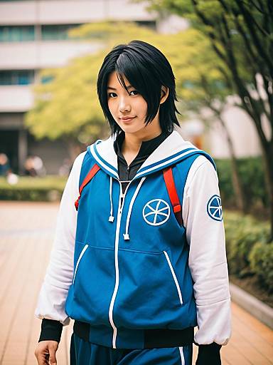Lifestyle costume photo of Aizawa yuuichi. Cosplay clothes