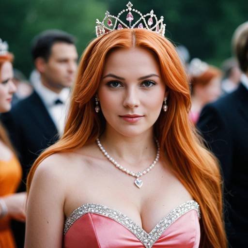 Princess in Pink Dress with Tiara