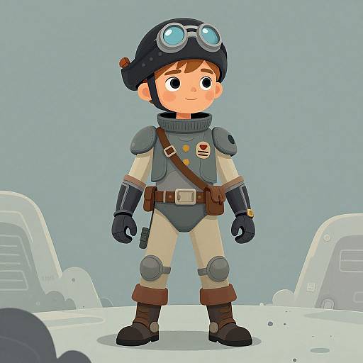 Retro Future Space Pirate Scientist