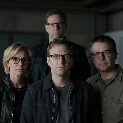 Dramatic Industrial Portrait of Four