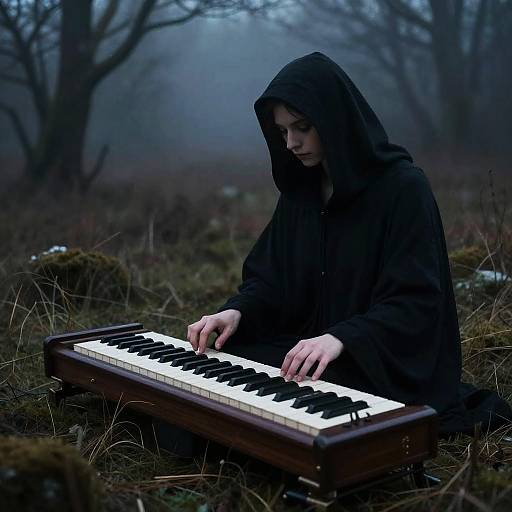 Melancholic Banshee Playing Theremin