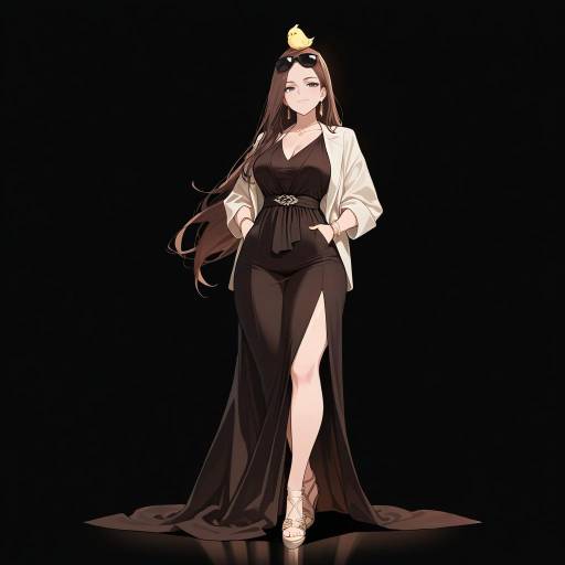 Chic Curvy Woman in Stylish Fashion Chic Curvy Woman in Stylish Fashion