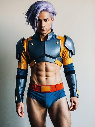 Man Cosplaying as Future Trunks