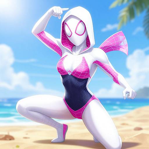 Spider Gwen Bikini Beach Art