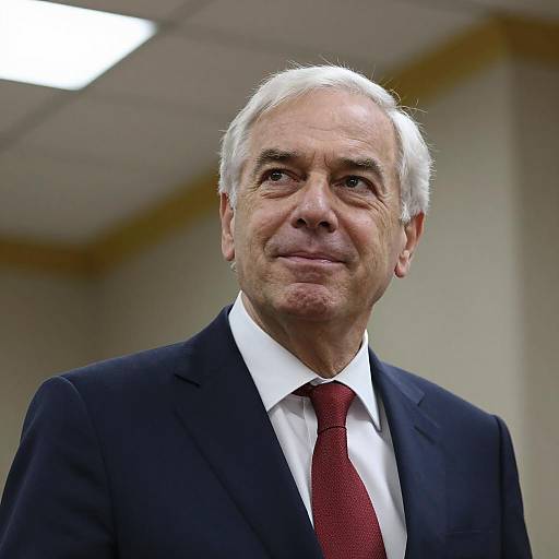 Confident Middle-Aged Man in Suit