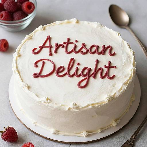 White Chocolate Raspberry Cake with Artisan Delight Icing