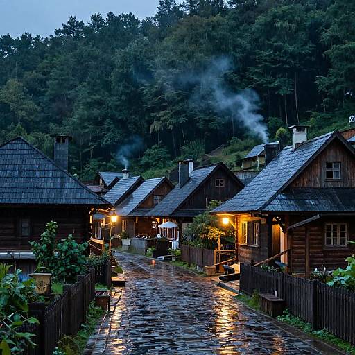 Cerradas Village in Enchanted Twilight