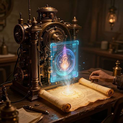 Mystical Steampunk Image Generator