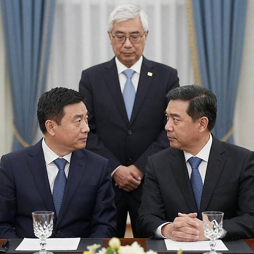 Formal Meeting with Intense Discussion