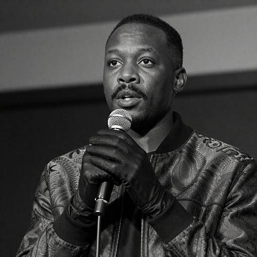 Stylish Monochrome Portrait of a Performer