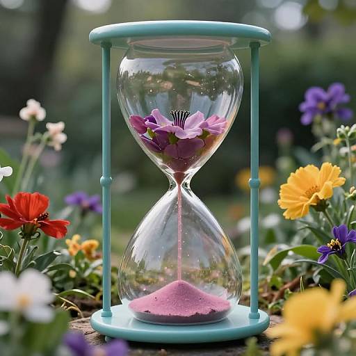 Ethereal Hourglass Garden of Time
