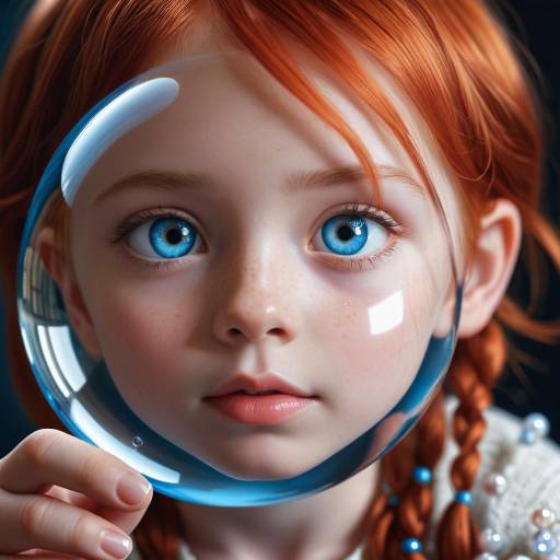 Hyperrealistic Child Portrait with Sphere