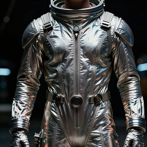 Futuristic 60s Sci-Fi Astronaut