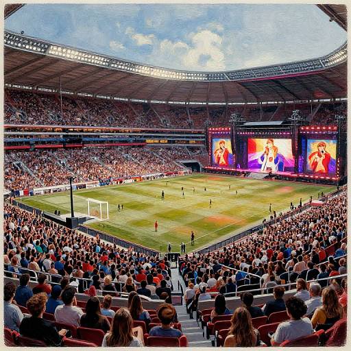 Impasto Portrait of Music Concert