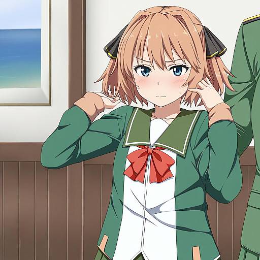 Illustration of Hachijou (kancolle), kantai collection in the style of Yoshida keiji