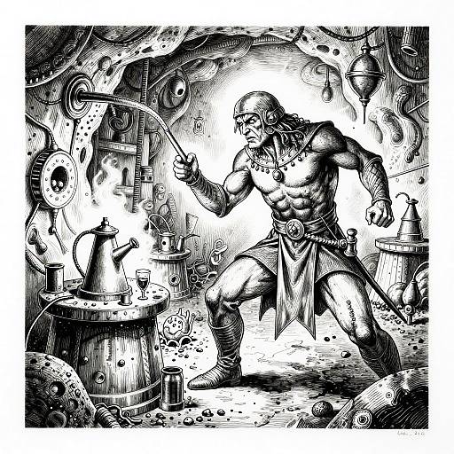 Desperate Alchemist in Hidden Dungeon Lab