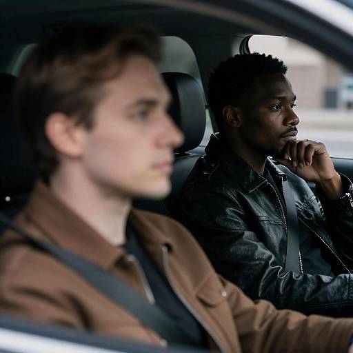 Men in a Car: A Thoughtful Moment