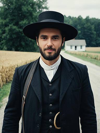 Cinematic Amish Cosplay Editorial Portrait
