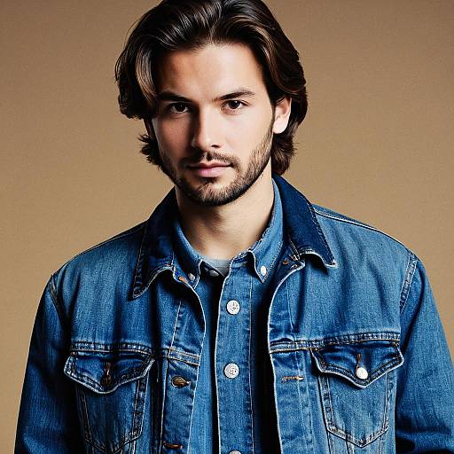 Realistic Solo Male in Loose Jeans