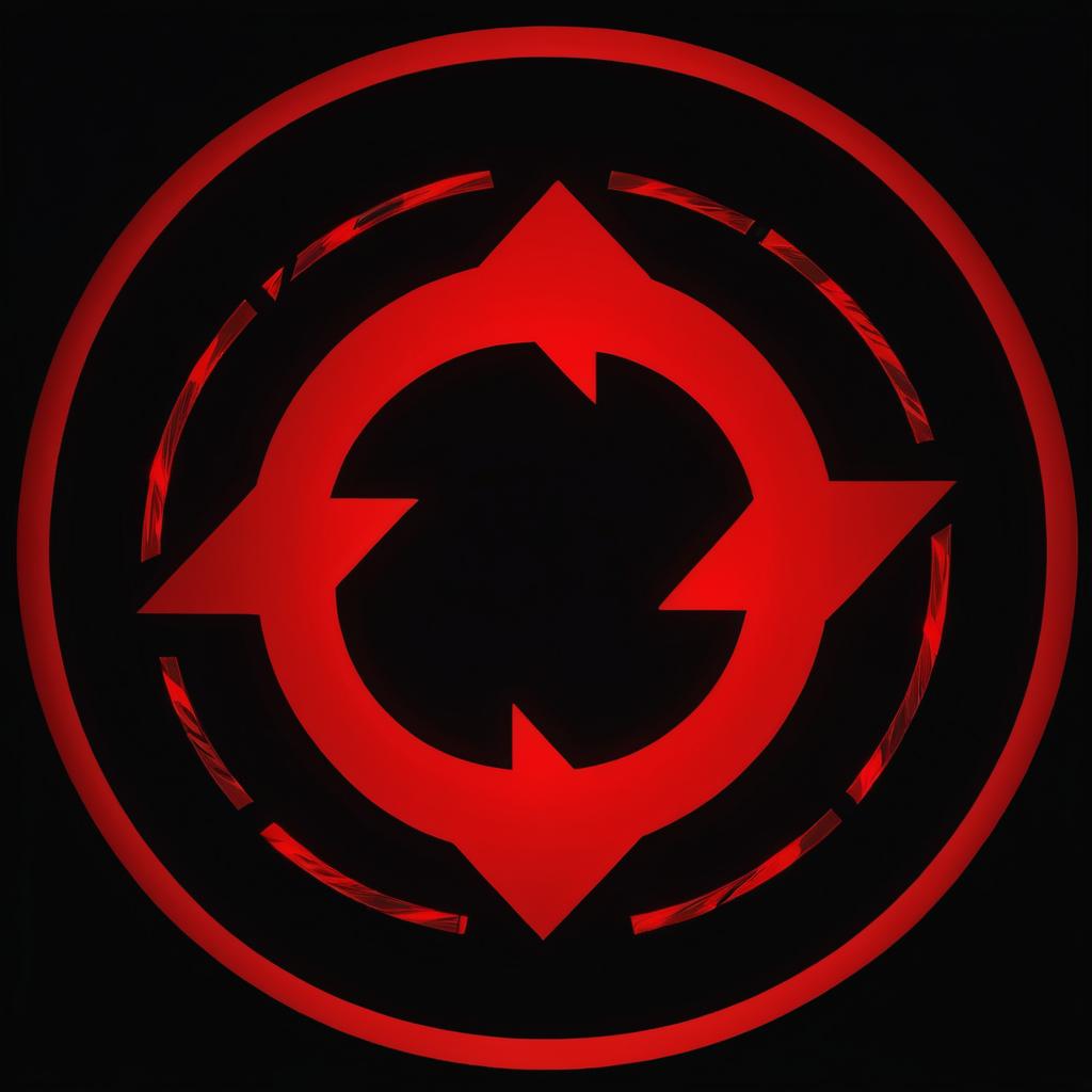 Electrifying Red Recycle Logo Design