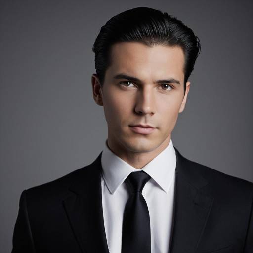 Man in Formal Suit with Intense Gaze