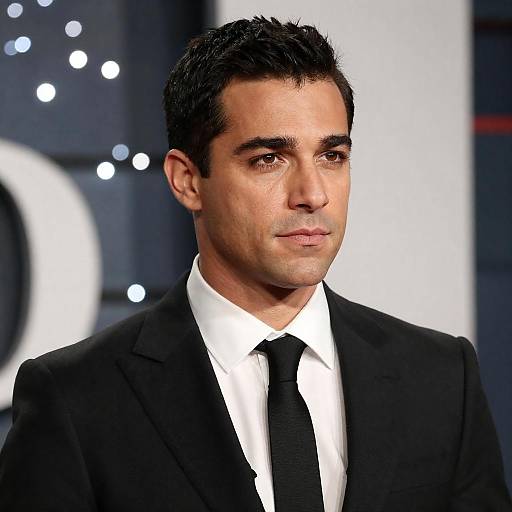 Serious Man in Black Suit