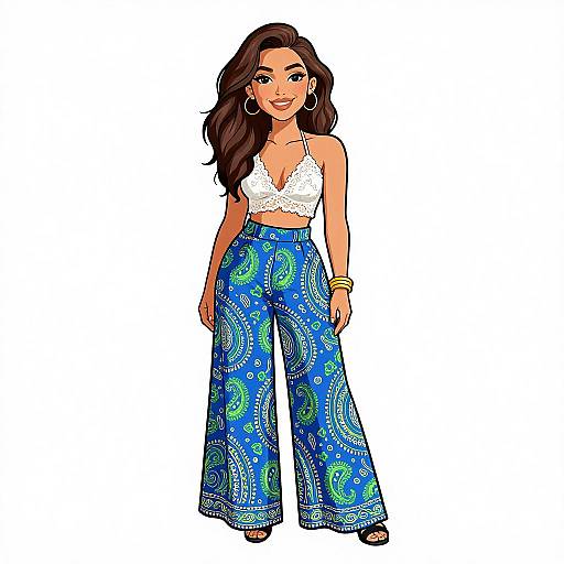 Smiling Woman in Summer Fashion