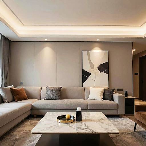 Modern Bougie Living Room Design