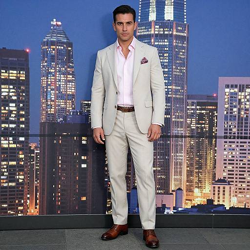 Stylish Man in Urban Floral Attire