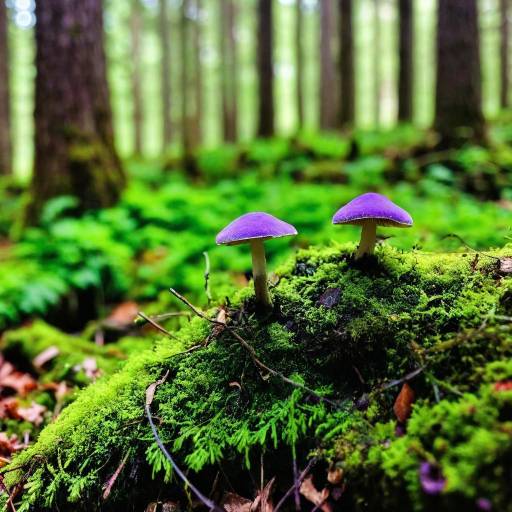 Serene Forest Scene with Nature Details