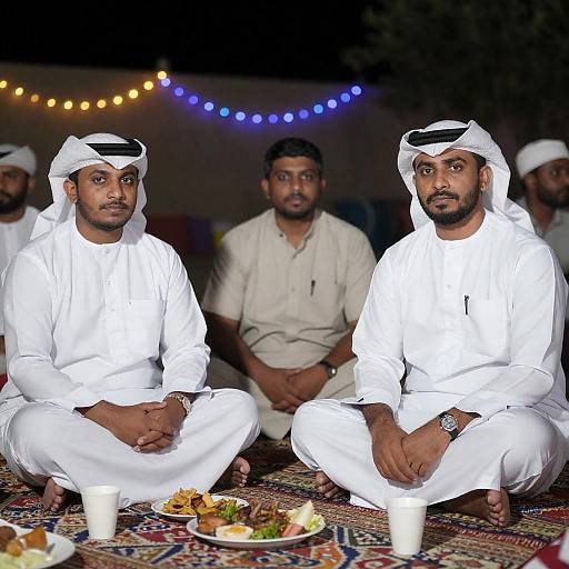 Evening Gathering of Friends Outdoors