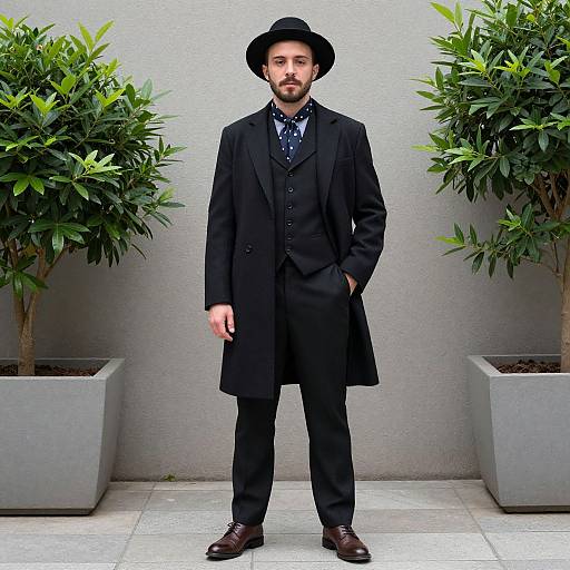 Elegant Vintage Gentleman Outfit