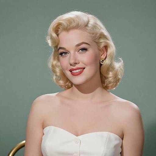 Classic 1950s Pin-Up Style Portrait
