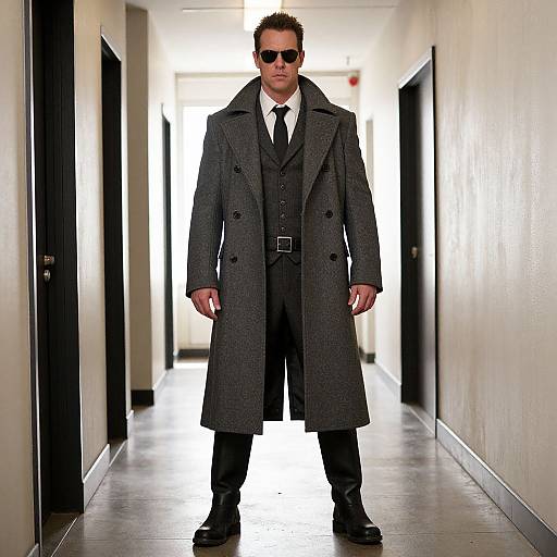 Mad Max Style Man in Hallway