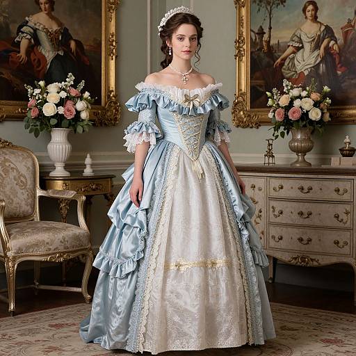 Victorian Elegance at Blue Dinner Party