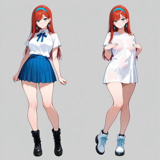 Tall Young Woman with Red Hair Tall Young Woman with Red Hair